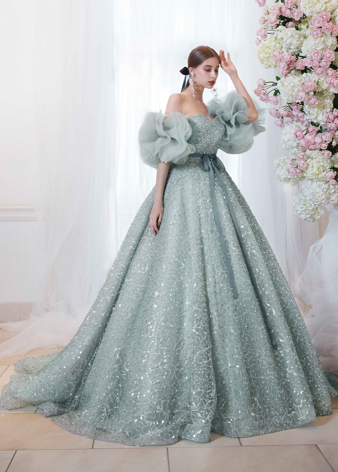 ヒロキ　NUUHIWA 青色 ロングボード フラワー柄 シングルフィン付き KH-0583 | キヨコハタ | KIYOKO HATA 公式ページ